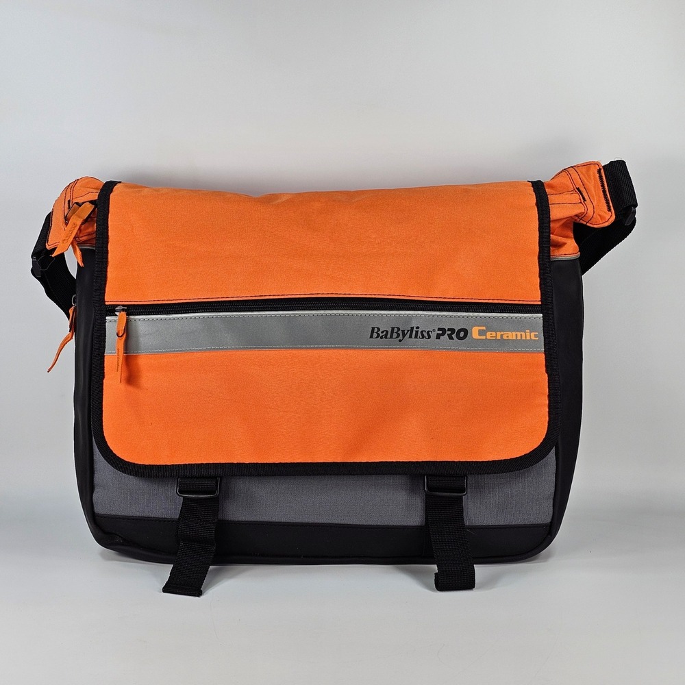 Babyliss PRO Ceramic Professionals Messenger Bag Orange Grey Black Crossbody Bag